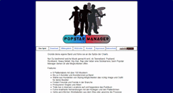 Desktop Screenshot of popstar-manager.com